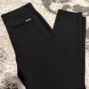 Michael Kors Black Dress Pants with Subtle Gold Accent